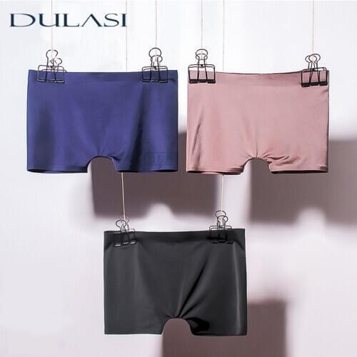 Seamless Boxer Briefs Ice Silk Sexy Panties Underwear Briefs 3pcs/Lot Breathable Panty Woman Underpants Ladies Sexy Lingerie