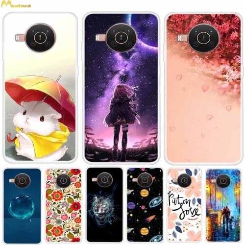 For Nokia X20 Case Cute Silicone Soft Phone Cover For Nokia X10 Cases Etui NokiaX20 2021 X 20 10 TA-1341 Funda Clear TPU Bumper