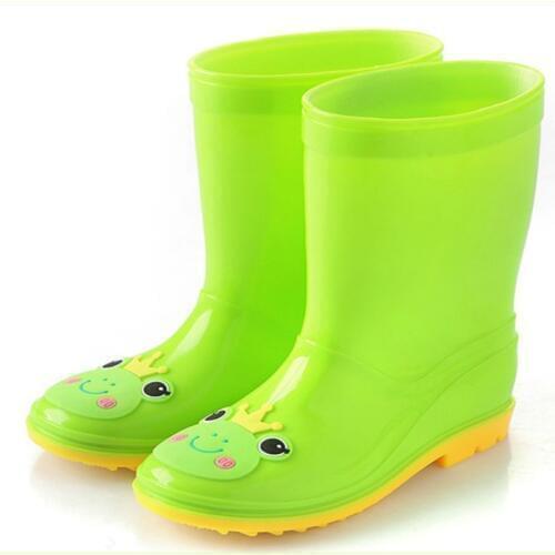New Style Children Cartoon Fashion Rain Boots for Boys Girls High Tube Anti-skid Add Cotton Warm Rain Boots Rubber Water Shoes