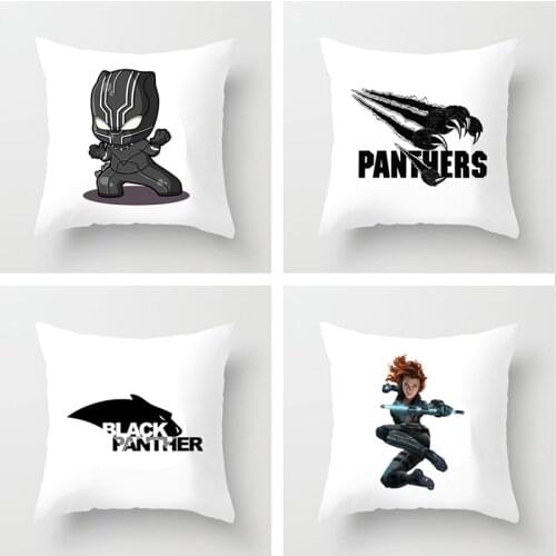 Disney Super hero Marvel Cartoons Thor Panther Black widow Pillow pillowcase sofa boy bedroom Home decoration hug pillow case