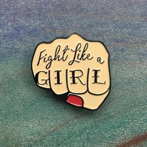 Fist Enamel Brooches for Collection