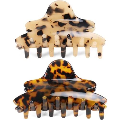 Classic Claw Hair Clip - Fancy Tortoise Hair Ornament for Women Girls Beauty Hair Accessory Jewelry for Shower Tiara Party Wear