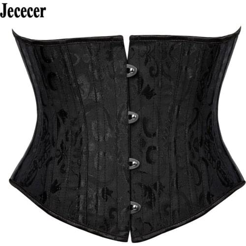 Womens Corset 24 Steel Boned Waist Trainer Gorset Slimming Body Underbust Fajas Colombianas Outwork Girdles Sexy Cinta