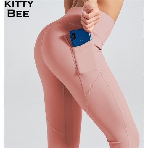 Gym Leggings For Fitness Yoga Pants With Pockets Sport Leggings Women Fitness Scrunch Leggings High Waist Sport Tights Women Gym