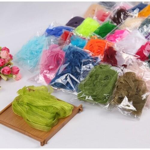 1pc (10 meters/lot) 10mm Organza Ribbon For Sewing Wedding Party Decoration Webbing DIY Crafts wholesale Gift Packing Ribbons