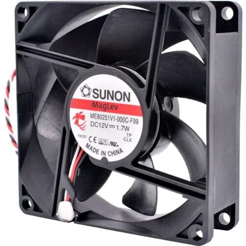 ME80251V1-000C-F99 8cm 80mm fan 80x80x25mm DC12V 1.7W 3 lines projector case cooling fan