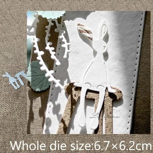 XLDesign Craft Metal Cutting Die stencil mold rabbit on the chair decoration scrapbook Album Paper Card Craft Embossing die cuts