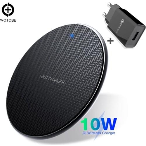 Mobile phone charger Qi Wireless Charger 10W 7.5W 5W for iPhone 11/11pro/xr 8/8 Plus/ s10/S9/S9+/S8/S8+/S7/Note 8/9/10 PowerPort