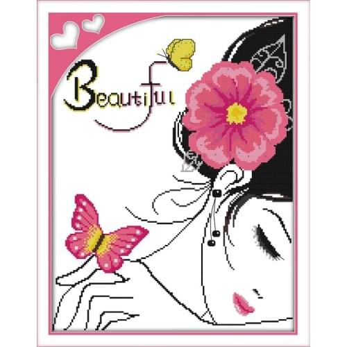 Sweetness cross stitch kit people 18ct 14ct 11ct count print canvas stitches embroidery DIY handmade needlework