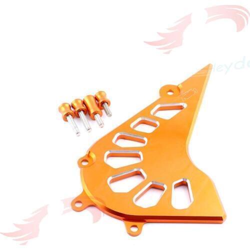 Orange Motorcycle Front Spocket Chain Cover Guard CNC Aluminum Modified Accessories For 125 200 390 Duke 2013 - 2017 2018
