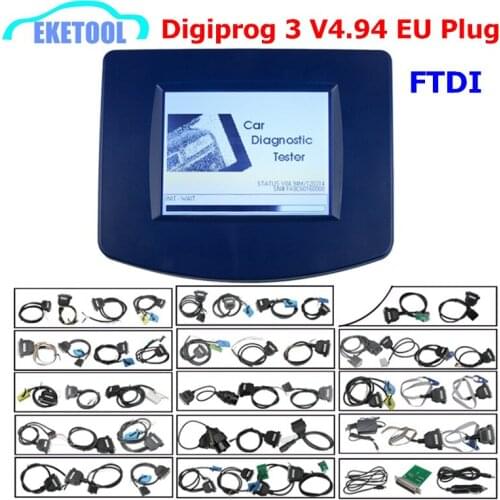 Full Chip FTDI Newest Digiprog 3 V4.94 Programmer Multi-Language Odometer Digiprog3 DIGIPROG III V4.94