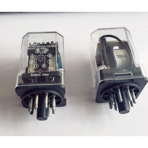 Intermediate relay JQX-10F 2Z small general relay 8PIN DC12V DC24V AC110V AC220V