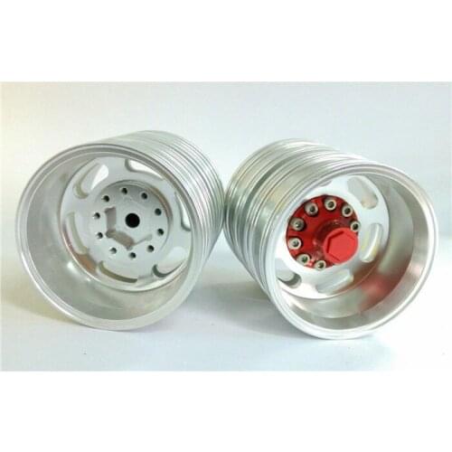 RC Tractor Model Double Red Rear Wheel Hub A for 1/14 RC DIY Tamiya Truck TH01398-SMT4