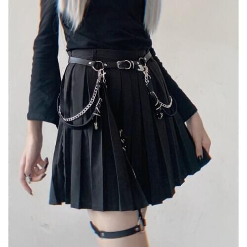 New Love Heart Girl Hiphop Chain Belt Women Sweet Adjustable Disco Dancing Belt Punk Style Jk Belt Gitl Dress Belt Waist Chain