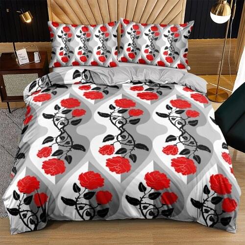 Retro Floral Duvet Cover Set Bed Linens Fashion Flowers Bohemian,Indian Design Quilt/Comforter Covers Bedding Sets Bedspreads