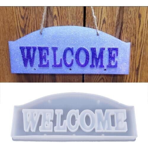 Crystal Epoxy Resin Mold Letters Shape Casting Silicone Mould Handmade DIY Crafts Decoration Penadant Making Tool