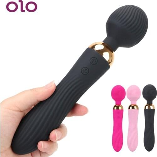 OLO AV Magic Wand G Spot Massager Sex Toys For Women Couples Powerful Dildo Vibrator Clitoris Stimulate 18 Speeds Adult Products