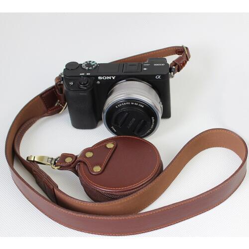 Universal Genuine Leather Neck Strap for Panasonic canon sony olympus slr camera shoulder strap