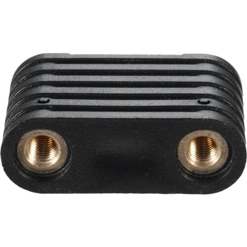 Surfboard Footstrap Insert with 2 Holes Plastic Black Windsurfing Board Footstrap Replacement Kit Surf Accessories