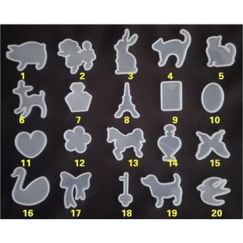 Liquid Silicone Animals butterfly Silicone Mould DIY Resin Necklace Pendant Craft Jewellery Making Mold resin molds for jewelry