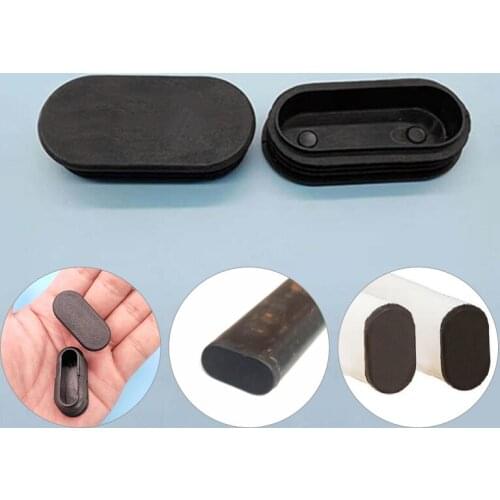 Oval Plastic Blanking End Cap Tube Plugs Inserts Pipe Box Chair Desk Furniture Noise Proctor Mat Covers Accessories 10pcs