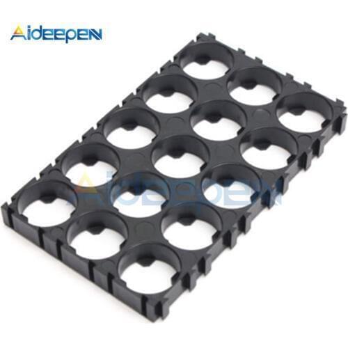 2Pcs 3x5 Cell Battery Spacer 18650 Battery Radiating Shell Pack Plastic Heat Holder Bracket