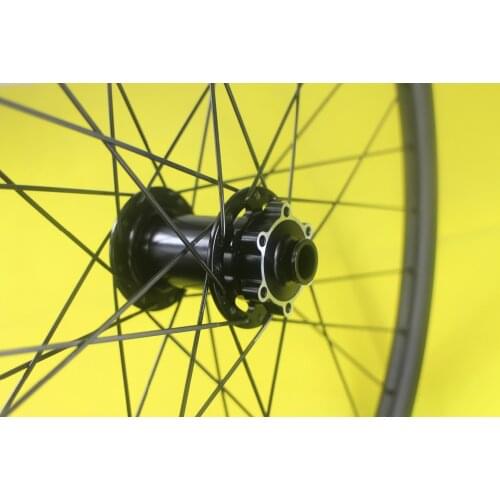 27.5er MTB boost carbon fiber front wheel 30mm hookless 3K matte 110mm M15 15mm thru 650B 27.5" moderate XC AM all mountain bike
