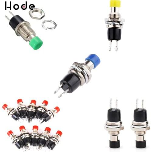 5PCS 7mm PBS-110 spring return Mini Push Button Momentary Switch normally open NO reset switch touch switch