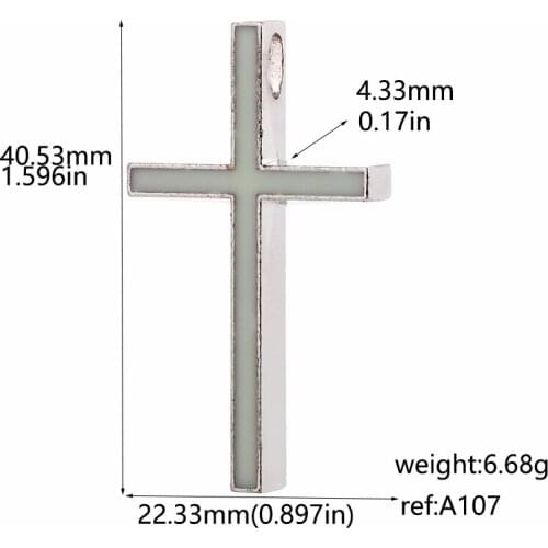 Diy Jewelry Making Accessories Pendants For Necklaces Exorcism Cross Zinc Alloy Material Accessories Wholesale Catholic Jesus
