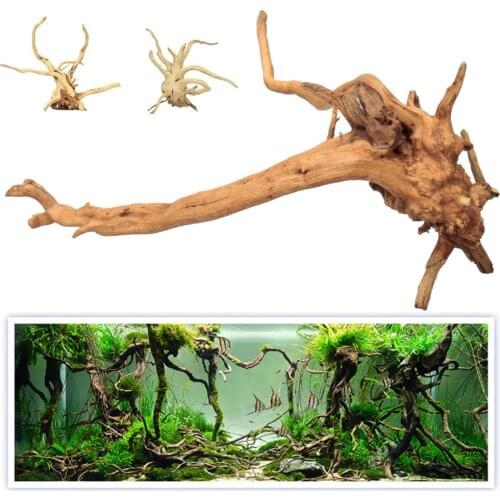 Aquarium Decoration Fish Tank Natural Wood Tree Stump Branches 15-20cm Random Shapes Landscape For Planting Grass