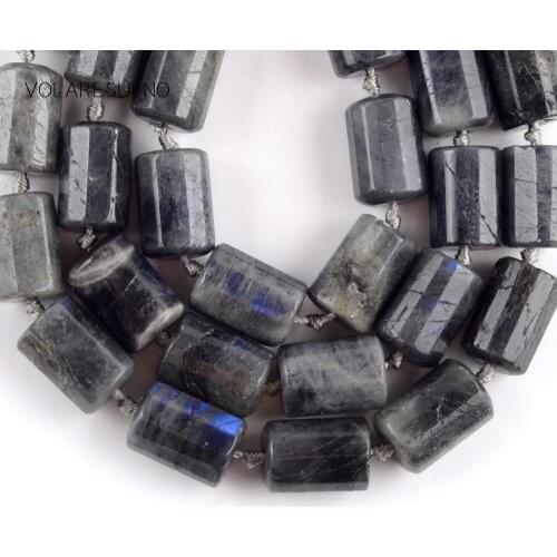 5*10mm Labradorite Stone Natural Stone Faceted Column Shape Beads Spacer Loose Beads For Jewelry Making Diy Bracelet Strand 15"