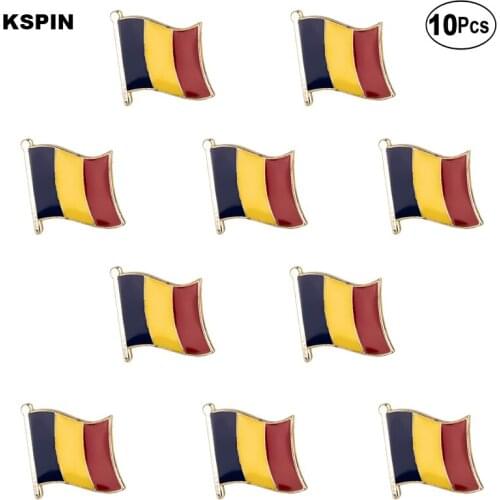Chad Flag Lapel Pin Flag badge Brooch Pins Badges 10Pcs a Lot