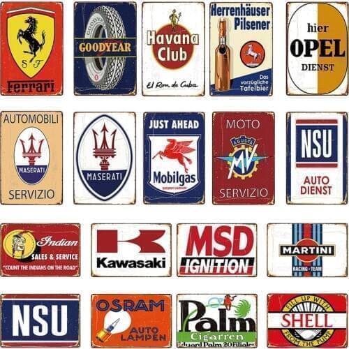 Europe Vintage House Funny Sign Tin Art Wall Decor,Retro Metal Sign Iron Painting Accept Custom