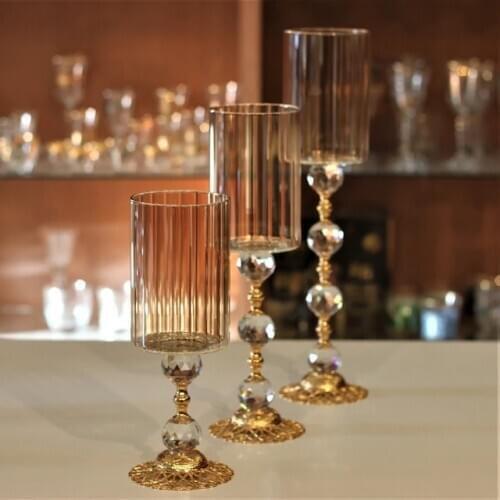 Candelabra Cylinder ZY Gold 3 PCs set 424226188