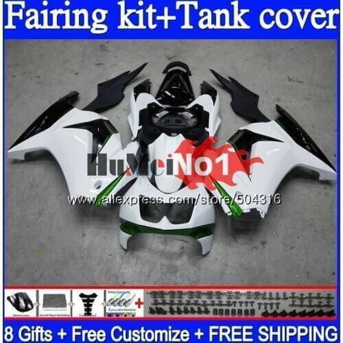 Kit For KAWASAKI EX250 ZX250 R 2008 2009 2010 2011 2012 94MC.123 EX250R ZX EX 250 250R ZX250R 08 09 10 11 12 Fairing White Black