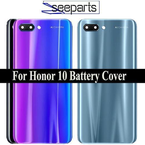 For Huawei Honor 10 Battery Cover Back Glass Case Honor10 Rear Door Housing For Huawei Honor 10 Back Glass Cover