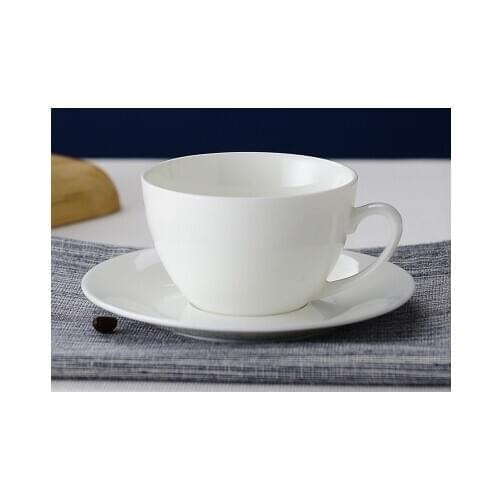 Pigment ceramic coffee set, coffee mug with plate, 150ML, logo printing is available for coffee shops