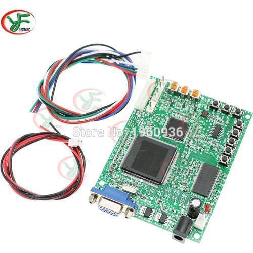 High Definition Red CGA to VGA Arcade Game Video Converter Board for CRT LCD PDP Monitor Free shipping 1 PCS