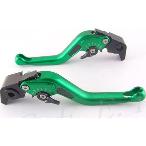 SFEP 3D Short CNC Adjustable Motorcycle Brake and Clutch Levers with Carbon Fiber Inlay Type For Kawasaki Z650 2017-2019