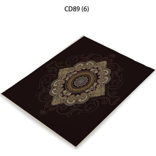 Scandinavian Decor Cup Pad American Placemats Rococo Style Golden Elements Onderzetters Coasters Mats Serviette De Table Tissu