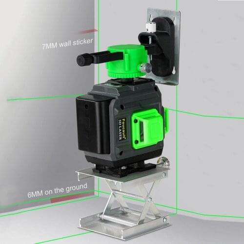 12 Lines Laser Level Outdoors Indoors 3D Level Self-Leveling 360 Horizontal and Vertical Cross Super Powerful Green Line