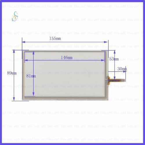 ZhiYuSun KDT-1849 6.2inch 4-wire resistive touch panel for Car DVD, 155*89GPS Navigator screen glass this is compatible