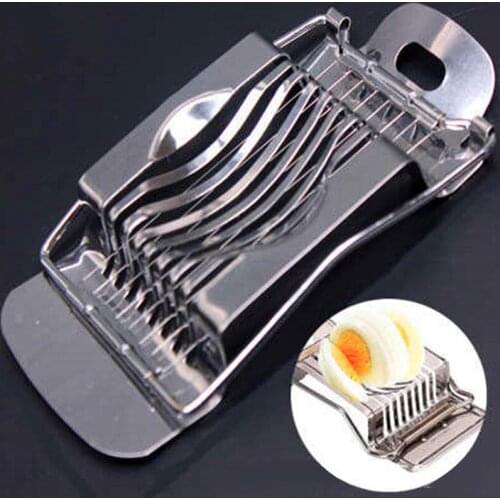 1Pcs Stainless Steel Boiled Egg Slicer Section Cutter Mushroom Tomato Cutter Kitchen Tool Multifunction Kitchen Accessories
