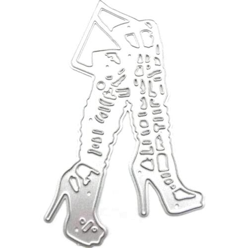 1 Pc Boots Cutting Die Stencil Durable Carbon Steel Embossing Knife Mould Template Scrapbooking Craft Cutting Templates