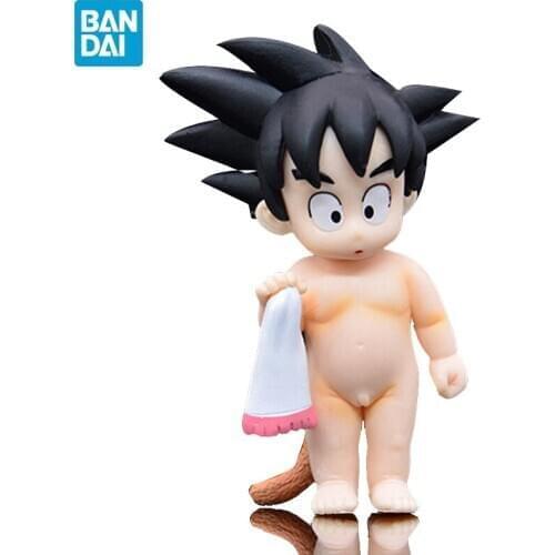 10cm Anime Dragon Ball Z Childhood Goku Decorative Doll Action Figure PVC Collection Model Toys for Children Boy Birthday Gift