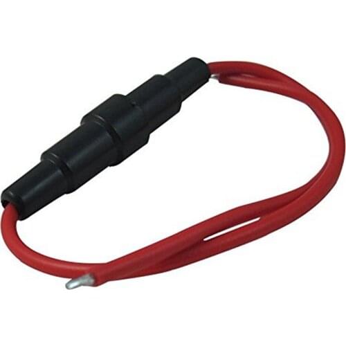 100pcs fuse holder 6*30mm Screw Type with 20 AWG Wire Cable 250V 6x30 Glass fuse tube fuse casing