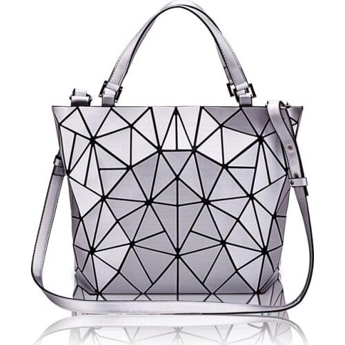 2020 Women Shoulder Bag Fashion Geometric Design Bucket Bag Rhombus High Capacity Tote Bag