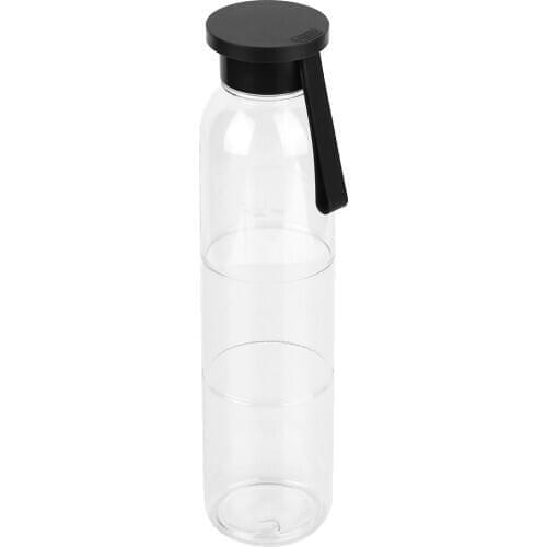 500ML Portable Outdoor Sports Frosted Water Bottles Travel Leak-proof Space Cup Transparent