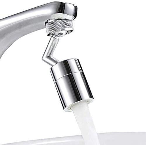 Faucet Aerator, 720 Big Angle Spray Aerator Dual Function Kitchen Faucet Aerator, Bathroom Faucet Mounted for Face Washing