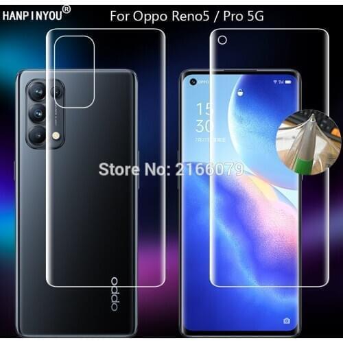 For Oppo Reno5 Pro 5G Reno 5 Pro Clear TPU / Matte Anti-Fingerprints Hydrogel Full Cover Soft Screen Protector Film